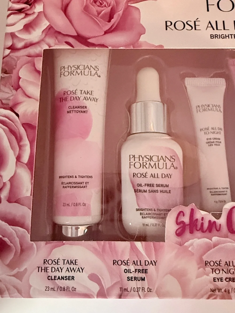 Physicians Formula Rosé All Day Glow Squad Brightening & Tightening Kit 6 Pc New